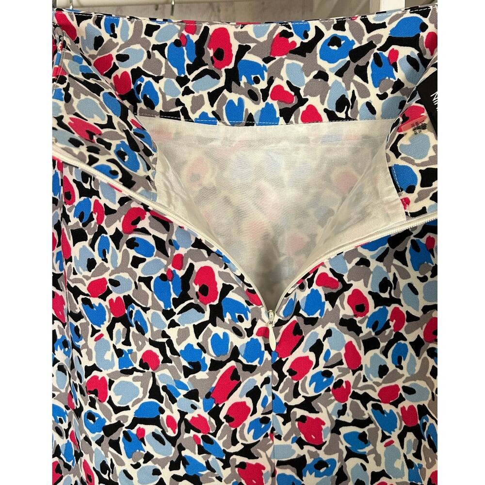 Nine West Womens Sz 14W Multicolor Floral Knee Length Straight Pencil Skirt#0277 - Picture 5 of 12